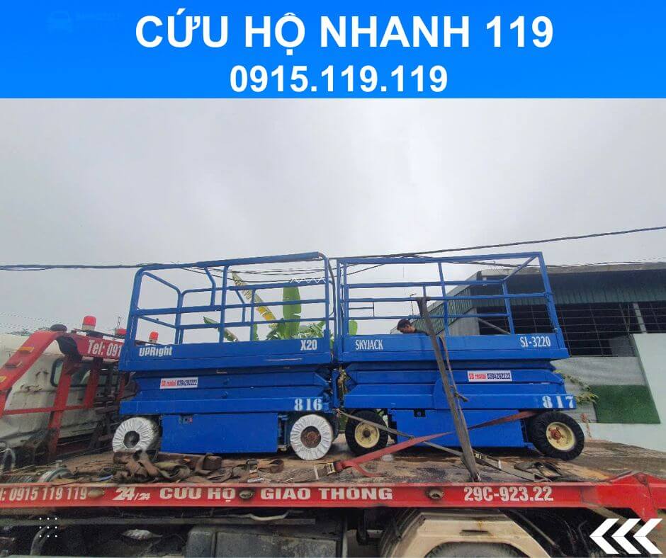 cứu hộ ô tô hưng yên vận chuyển xe nâng