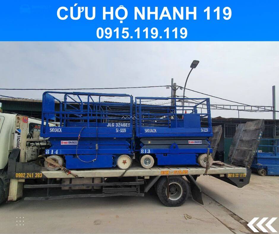 cứu hộ xe ô tô hưng yên vận chuyển xe nâng