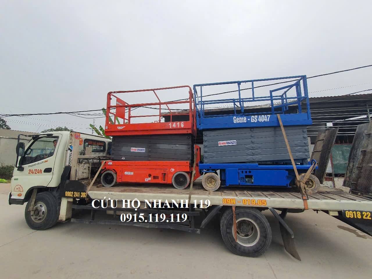xe cứu hộ xe tải vận chuyển xe nâng