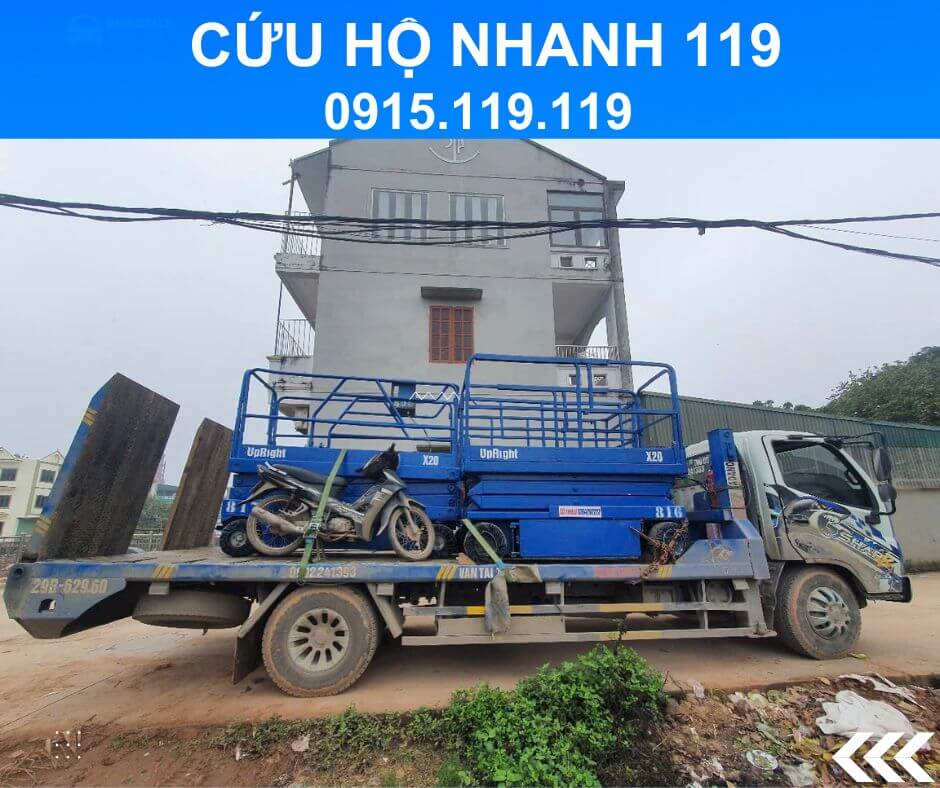 cứu hộ xe vận chuyển xe nâng