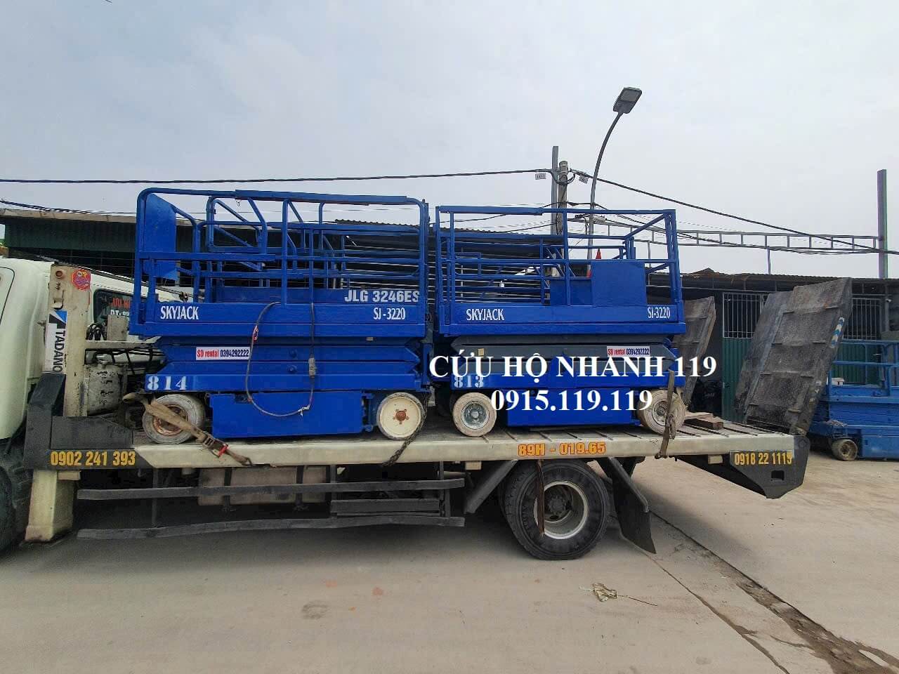 cứu hộ xe ô tô hưng yên vận chuyển xe nâng