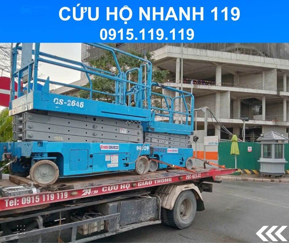 cứu hộ xe vận chuyển xe nâng